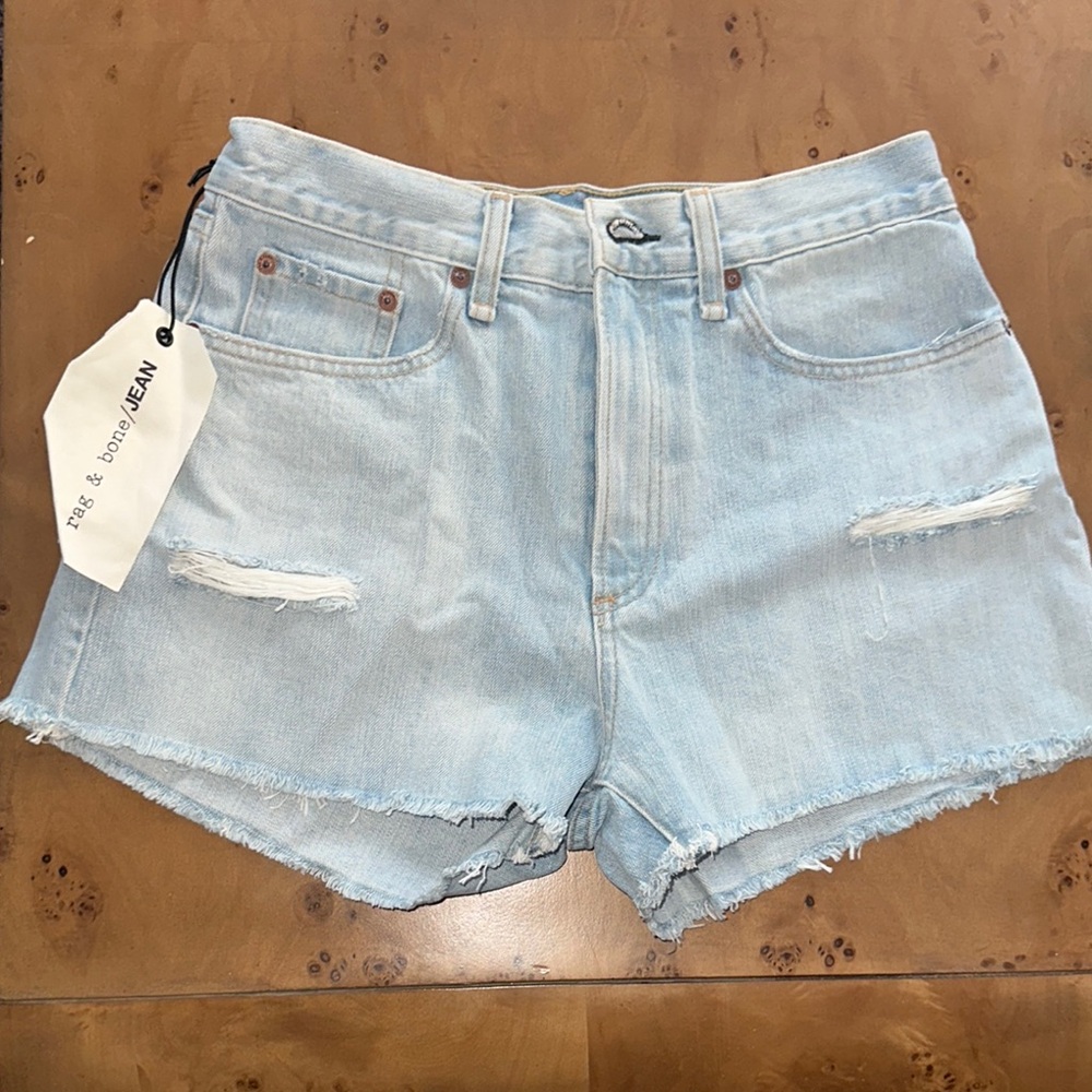 Rag & Bone Women's Light Blue Denim Shorts